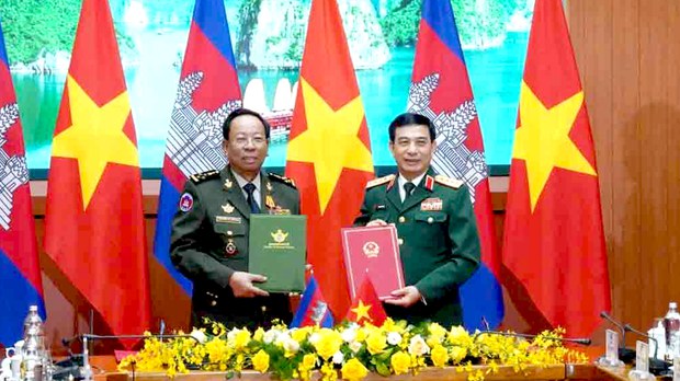 កម្ពុជា និង​វៀតណាម ប្តេជ្ញា​បង្កើន​កិច្ចសហប្រតិបត្តិការ​វិស័យ​ការពារជាតិ​ក្នុងឆ្នាំ២០២៣នេះ